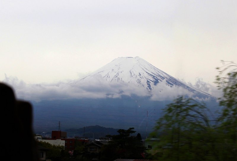 First Glimpse of Fujisan