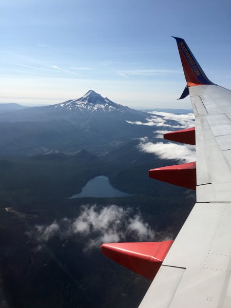 Flying into Portland